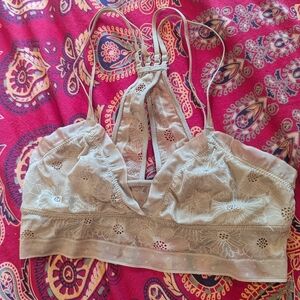 Aerie Lace Strappy Floral Bralette